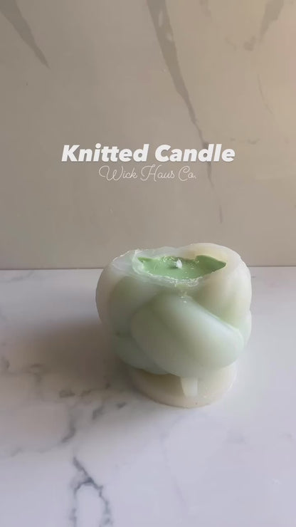 Knitted Knot Candle